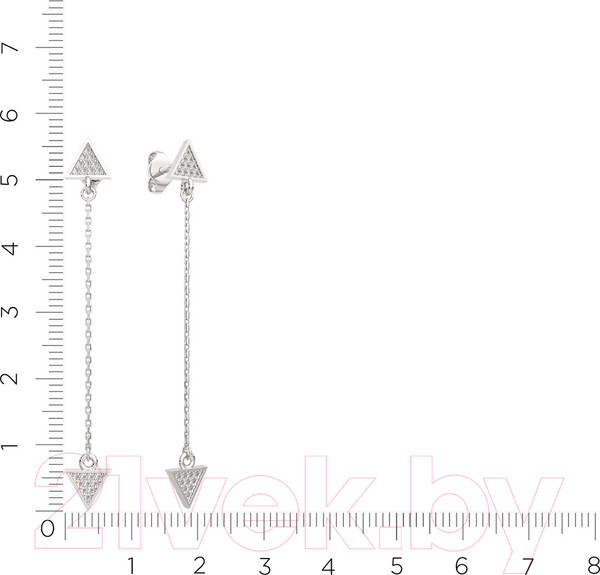 Изображение товара Серьги из серебра ZORKA 03101333 (с фианитами)