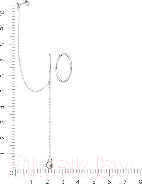 Изображение товара Серьги из серебра ZORKA 0390039