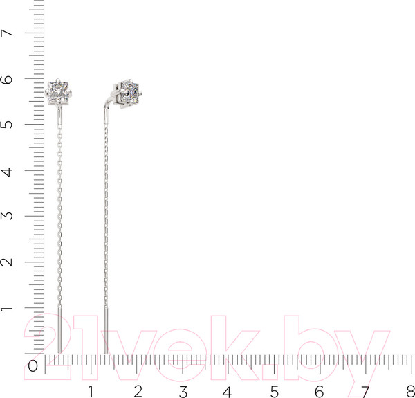 Изображение товара Серьги из серебра ZORKA 0310676.ZZ (с фианитами)