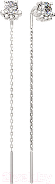 Изображение товара Серьги из серебра ZORKA 0310677.ZZ (с фианитами)