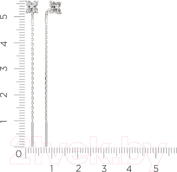 Изображение товара Серьги из серебра ZORKA 0310678.ZZ (с фианитами)
