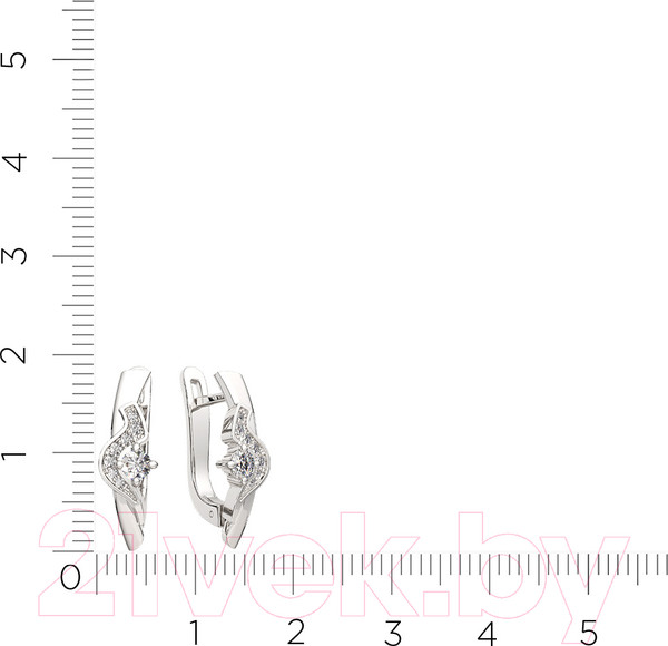 Изображение товара Серьги из серебра ZORKA 0310989.ZZ (с фианитами)