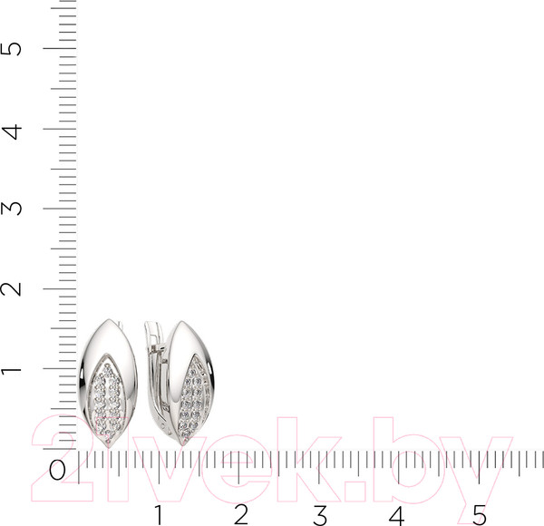 Изображение товара Серьги из серебра ZORKA 0310938.ZZ (с фианитами)