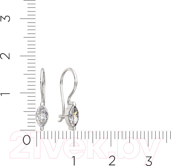 Изображение товара Серьги из серебра ZORKA 03101220 (с фианитами)