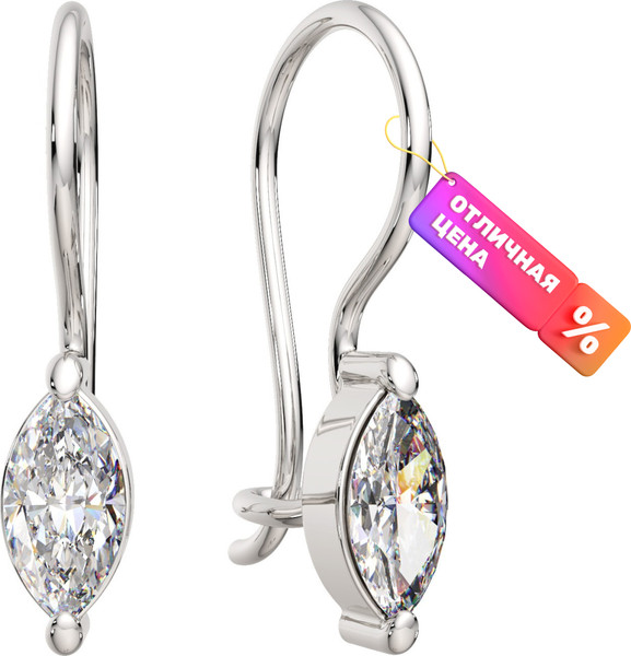 Изображение товара Серьги из серебра ZORKA 03101220 (с фианитами)