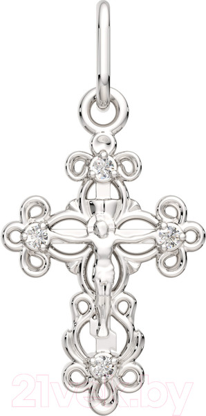 Изображение товара Крестик из серебра ZORKA 0440195.REL (с фианитами)