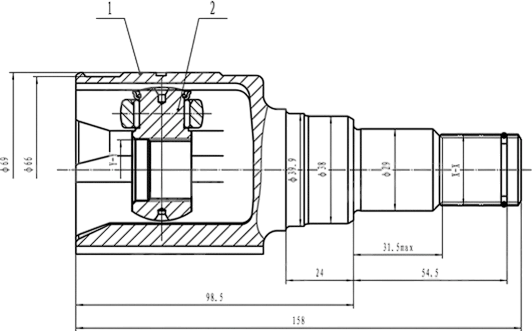 Изображение товара ШРУС Patron PCV1572