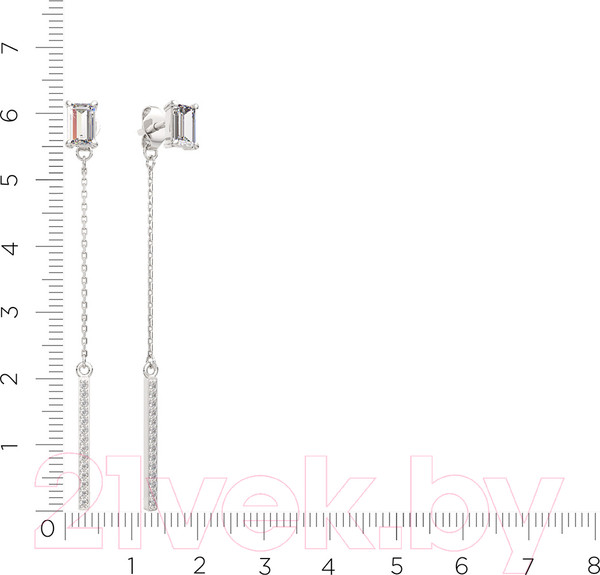 Изображение товара Серьги из серебра ZORKA 03101224 (с фианитами)