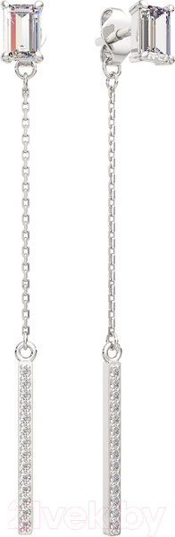 Изображение товара Серьги из серебра ZORKA 03101224 (с фианитами)