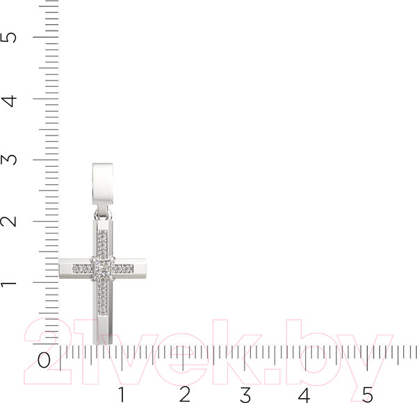 Изображение товара Крестик из серебра ZORKA 0440329.ZZ.REL (с фианитами)