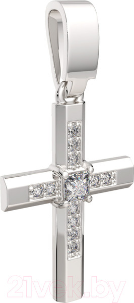 Изображение товара Крестик из серебра ZORKA 0440329.ZZ.REL (с фианитами)