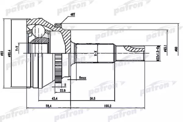 Изображение товара ШРУС Patron PCV1559
