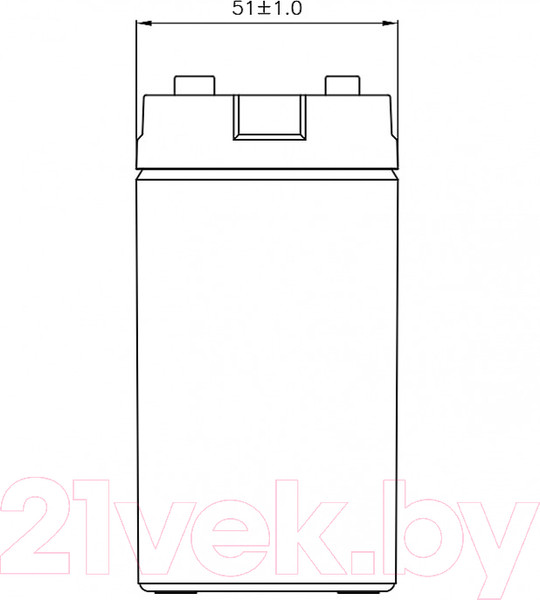 Изображение товара Аккумуляторная батарея CSB HR1224W F2 12V 6Ah