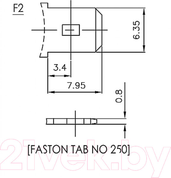Изображение товара Аккумуляторная батарея CSB HR1224W F2 12V 6Ah