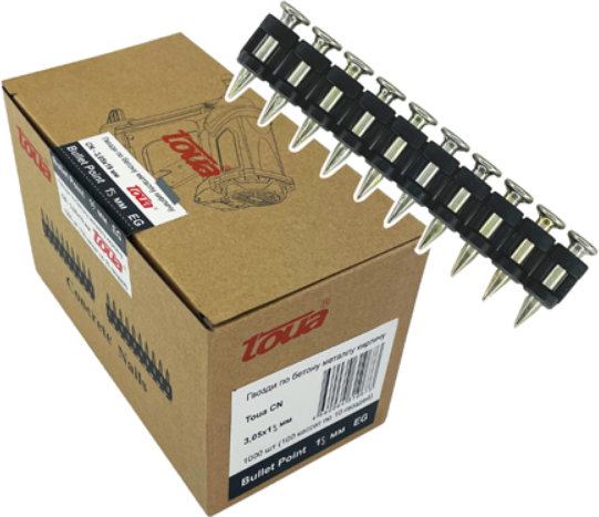 Изображение товара Гвозди для степлера Toua CN EG bullet point 3.05х19мм / NC30519 (1000шт)