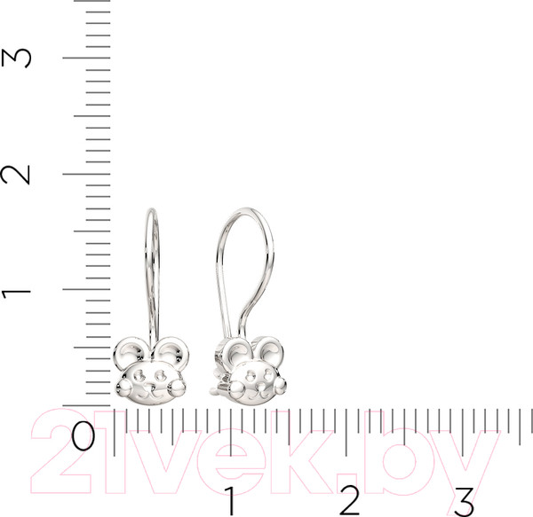 Изображение товара Серьги из серебра ZORKA 0300350.ZZ