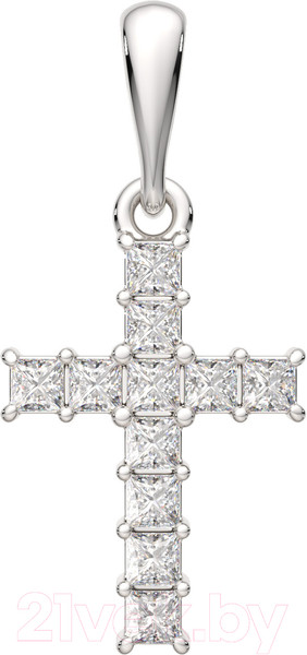 Изображение товара Крестик из серебра ZORKA 0440362.ZZ.REL (с фианитами)