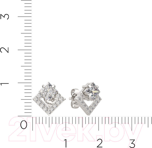 Изображение товара Серьги из серебра ZORKA 03101228.ZZ (с фианитами)