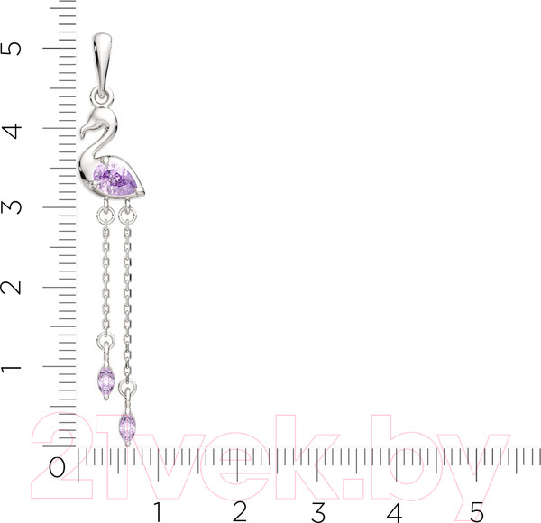 Изображение товара Подвеска из серебра ZORKA 0440385 (с фианитами)