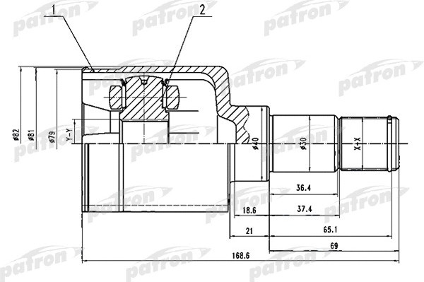 Изображение товара ШРУС Patron PCV1493