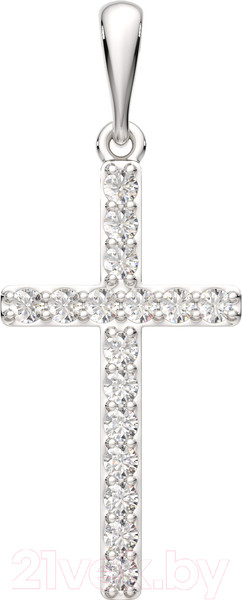 Изображение товара Крестик из серебра ZORKA 0440440.ZZ.REL (с фианитами)