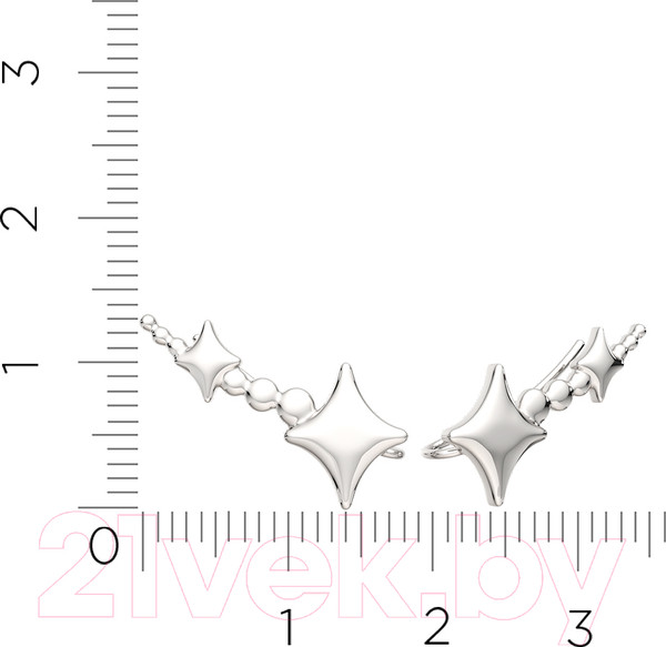 Изображение товара Серьги из серебра ZORKA 0300394.ZZ