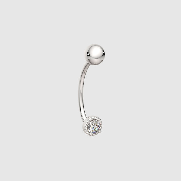 Изображение товара Пирсинг из серебра ZORKA 0710001 (с фианитом)