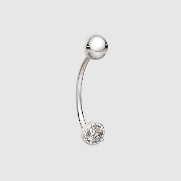 Изображение товара Пирсинг из серебра ZORKA 0710001 (с фианитом)