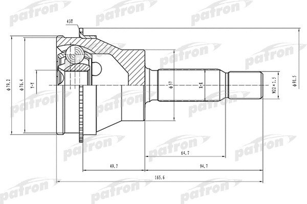 Изображение товара ШРУС Patron PCV1523