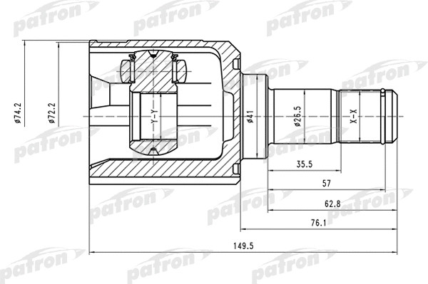 Изображение товара ШРУС Patron PCV1528