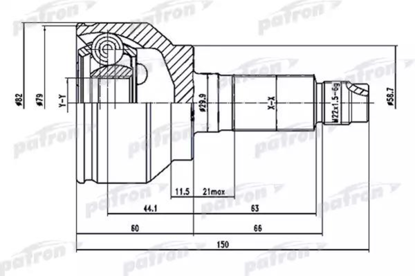 Изображение товара ШРУС Patron PCV1529