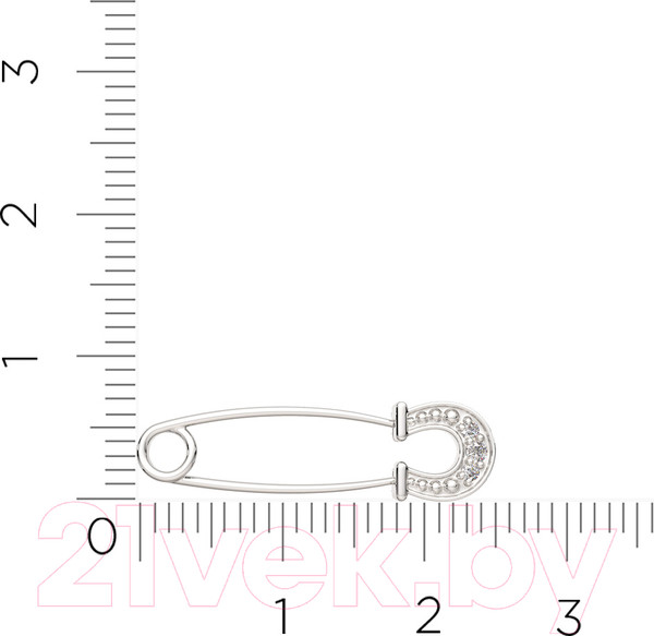 Изображение товара Брошь из серебра ZORKA 0940007.ZZ (с фианитами)