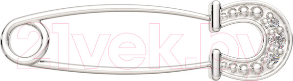 Изображение товара Брошь из серебра ZORKA 0940007.ZZ (с фианитами)