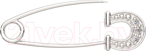 Изображение товара Брошь из серебра ZORKA 0940007.ZZ (с фианитами)