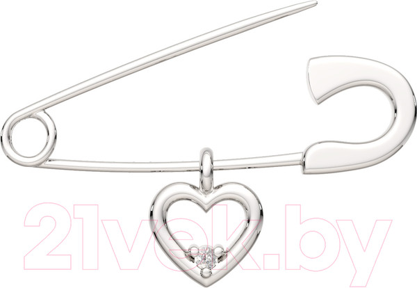 Изображение товара Брошь из серебра ZORKA 0940010 (с фианитом)