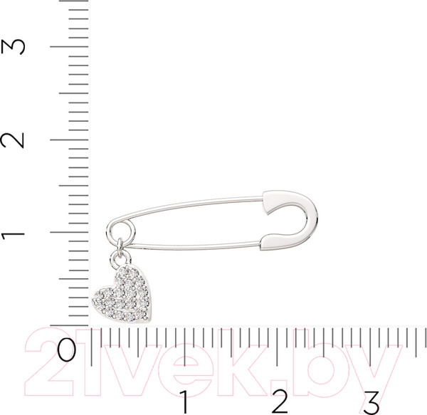 Изображение товара Брошь из серебра ZORKA 0940012 (с фианитами)