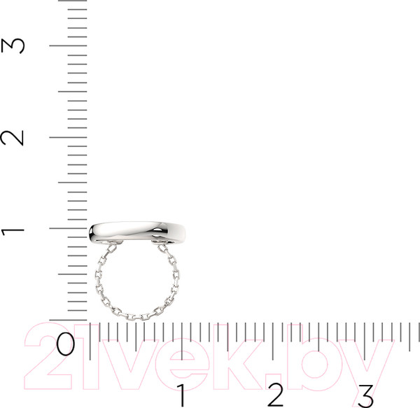 Изображение товара Моносерьга из серебра ZORKA 0300461.ZZ