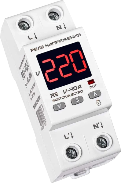 Изображение товара Реле напряжения Rostok Elektro V-40А RE / 46-237