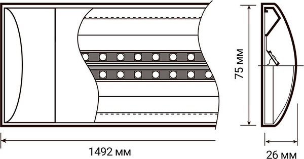 Изображение товара Светильник линейный JAZZway 5040328A