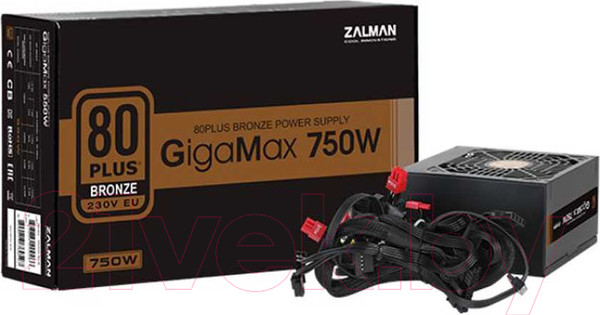 Изображение товара Блок питания для компьютера Zalman GigaMax ZM750-GVIII 750W