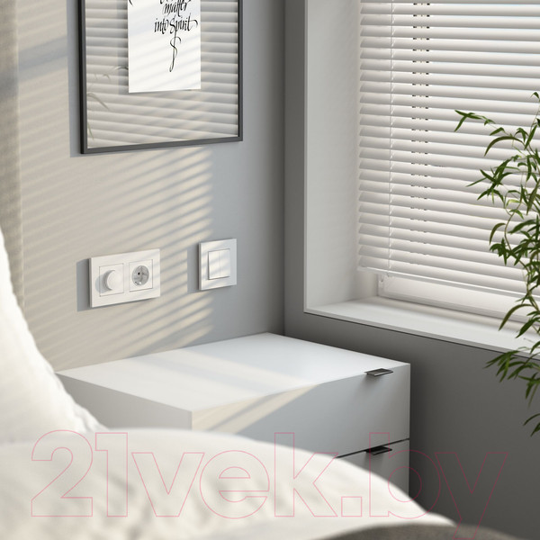 Изображение товара Выключатель Werkel W1122461 (белый матовый)