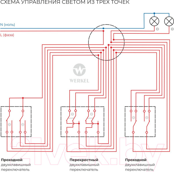 Изображение товара Выключатель Werkel W1123008 (серебряный)