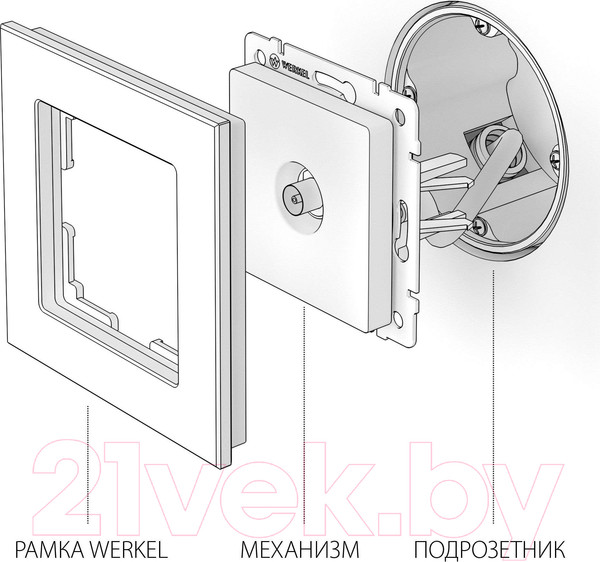 Изображение товара Розетка Werkel W1184006 (серебряный)