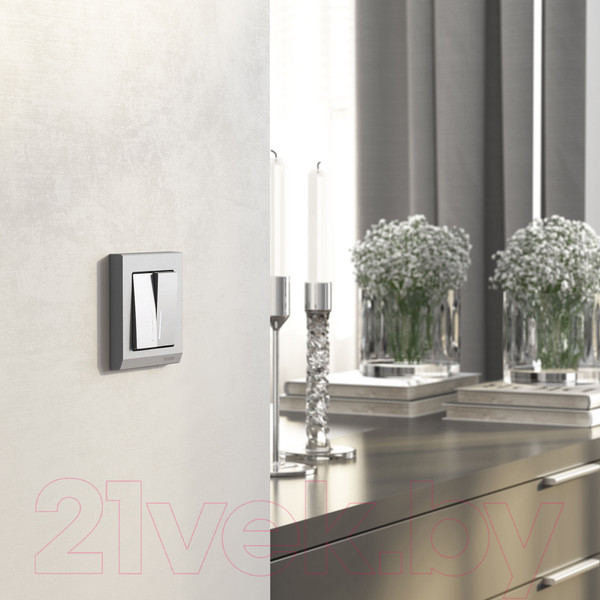 Изображение товара Выключатель Werkel W1122165 (серебряный матовый)