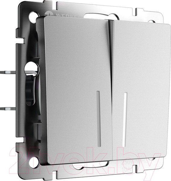 Изображение товара Выключатель Werkel W1122165 (серебряный матовый)