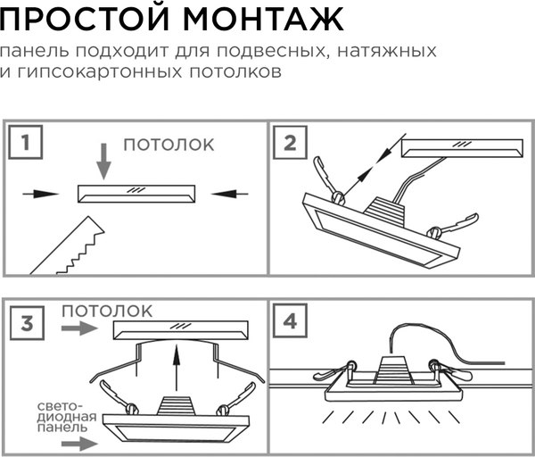Изображение товара Панель светодиодная Apeyron Electrics 06-31