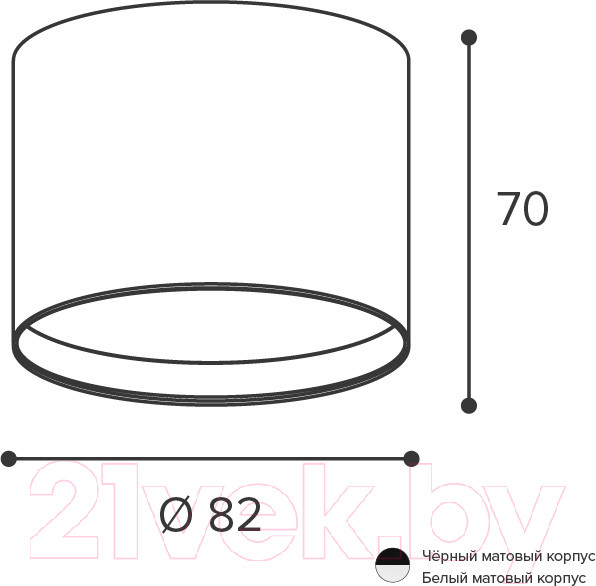Изображение товара Точечный светильник Wolta WSL-GX53/01W