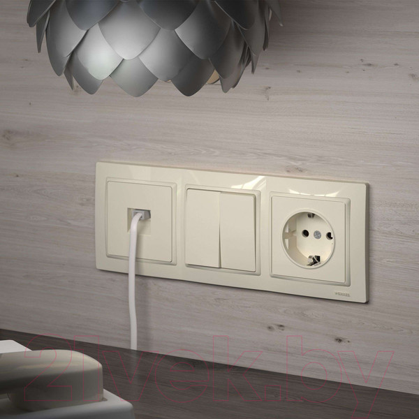 Изображение товара Розетка Werkel RJ-11 / W1182003 (слоновая кость)