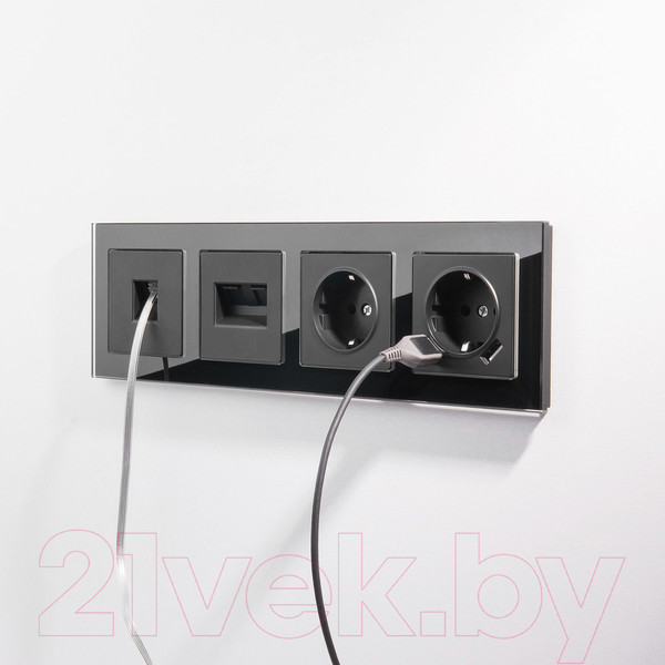 Изображение товара Розетка Werkel W1171308 (черный матовый)