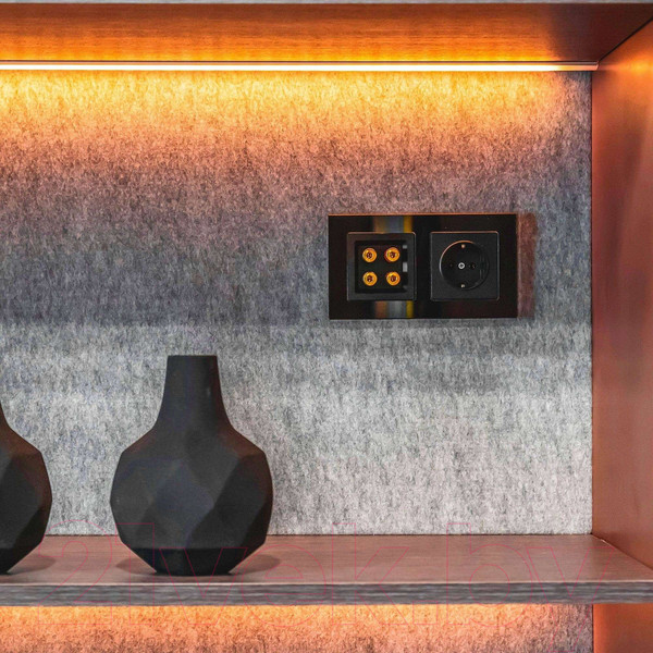 Изображение товара Розетка Werkel W1171308 (черный матовый)